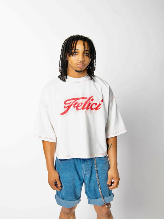 Stitched Blur Red Tee Felici