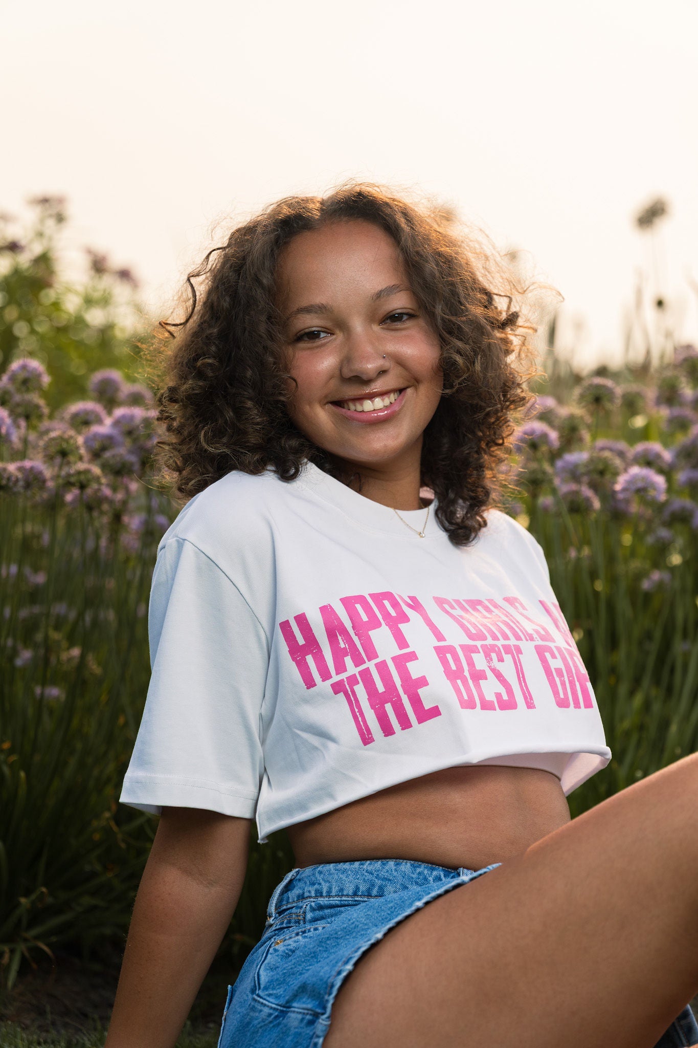 Happy Girls Crop Top