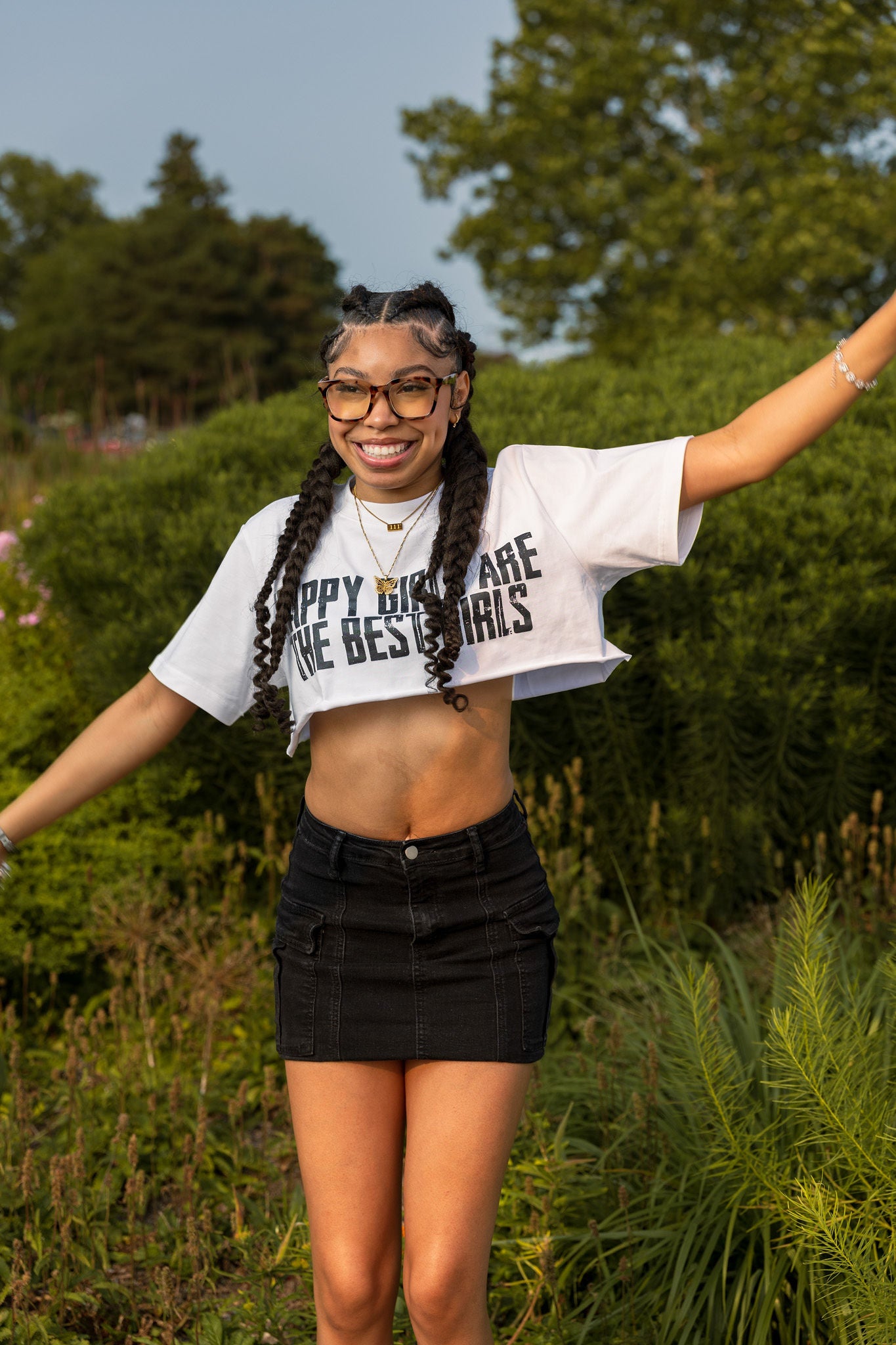 Happy Girls Crop Top