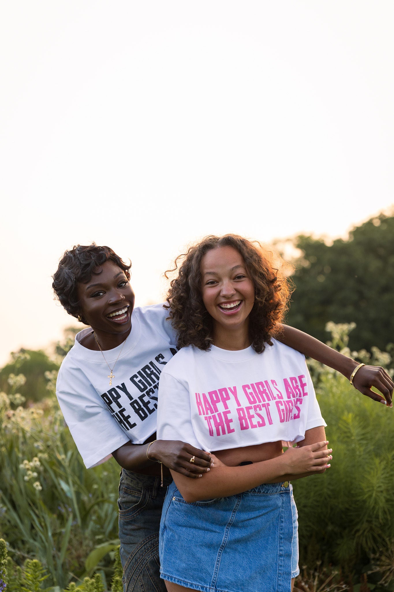 Happy Girls Crop Top